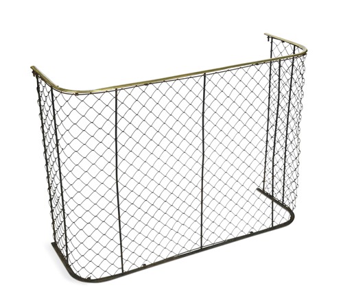 Lot 848 - A wirework nursery fender, 19th century