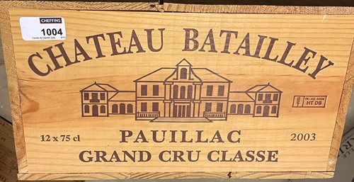 Lot 1004 - Chateau Batailley, Pauillac 5eme Cru 2003, 12...