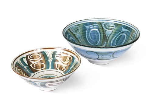 Lot 49 - Edgar Campden (born 1930), two Aldermaston Pottery bowls