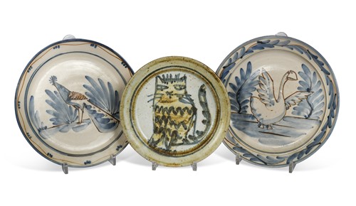 Lot 39 - Bryan Newman (1935-2019) for Aller Pottery, a stoneware plate