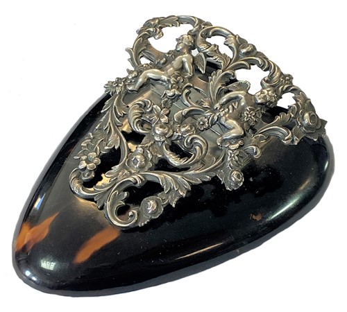 Lot 297 - A Victorian silver mounted paper tidy