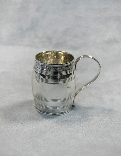 Lot 383 - A George III 18th century silver christening mug