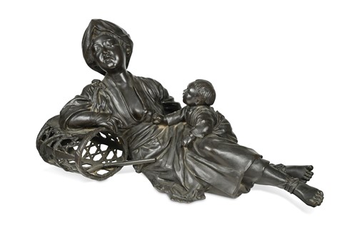 Lot 86 - A large Japanese bronze, Genryusai Seiya, late Meiji Period (1868-1912)