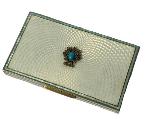 Lot 287 - An early 20th century Austro-Hungarian metalwares silver gilt enamelled box