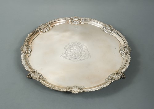 Lot 380 - A George III 18th century silver salver