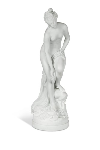 Lot 417 - A 19th century Parian figure of a classical lady
