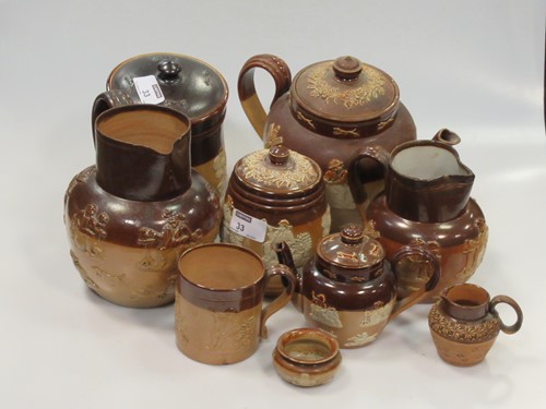 Lot 33 - A collection Doulton salt glazed stonewares.