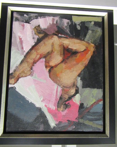 Lot 493 - Phil Tyler (British 1964-) Reclining nude oil...