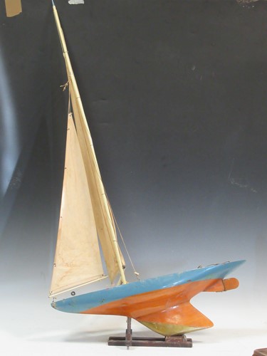 Lot 147 - A model of a sailing boat approx 113cm high