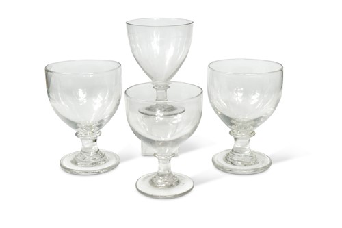 Lot 464 - A composed set of four rummers, circa 1800