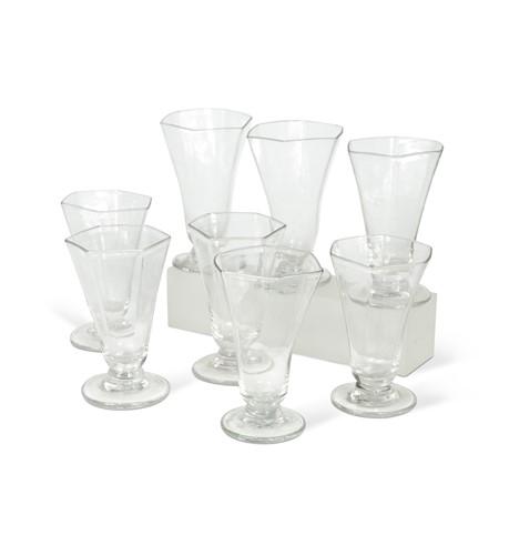 Lot 463 - A composed set of eight George III jelly glasses