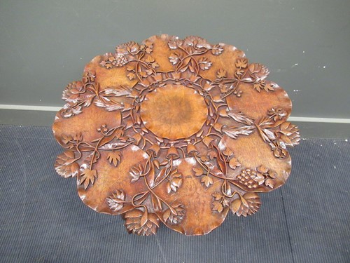 Lot 682A - 20th Century occasional table carved with...