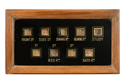 Lot 938 - A servant's bell indicator box, 19th century