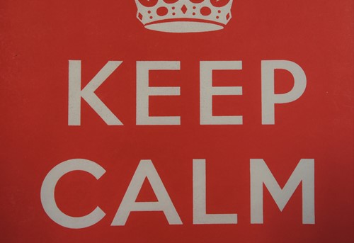 Lot 196 - 'Keep Calm & Carry On', a World War II Propaganda poster, 1939