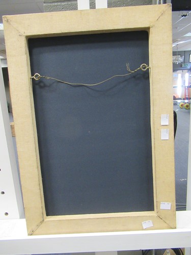 Lot 380 - 2 framed Perisan textile panels, 51 x 35cm and...