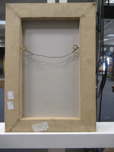 Lot 380 - 2 framed Perisan textile panels, 51 x 35cm and...