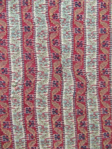 Lot 380 - 2 framed Perisan textile panels, 51 x 35cm and...