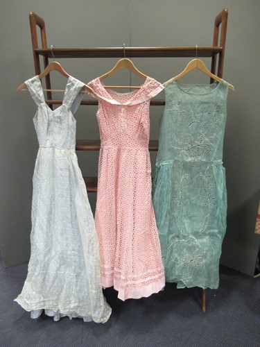 Lot 223 - Vintage, coat, dresses, undergarments and a...