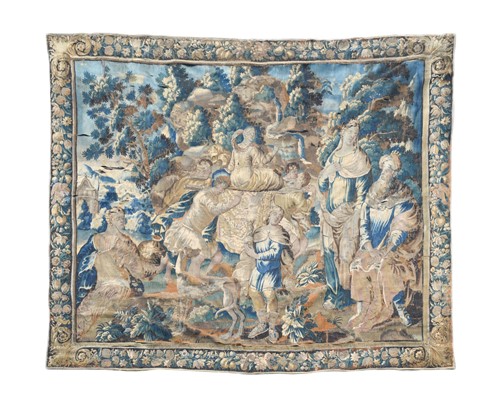 Lot 727 - A large Flemish tapestry, late 17th or early 18th century