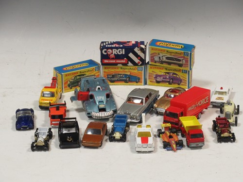 Lot 142 - Box of diecast models, mainly a Corgi James...