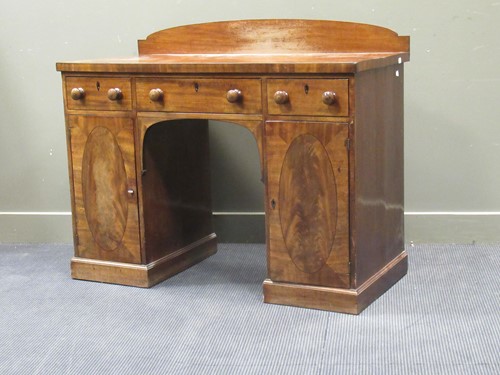 Lot 621 - A 19th century mahogany and ebony inlaid...