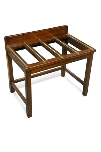 Lot 867 - A mahogany luggage rack by Waring and Gillow, 20th century