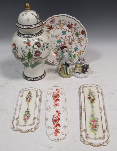 Lot 31 - A Royal Worcester baluster vase and cover,...