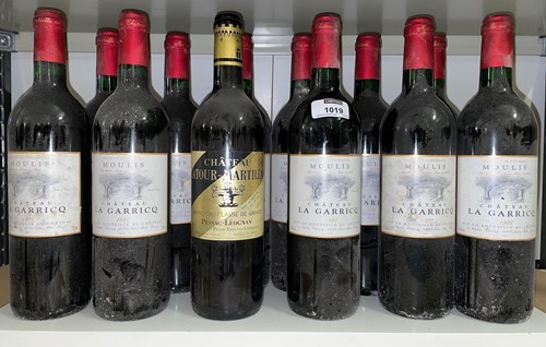 Lot 1019 - Chateau La Garrique, Moulis en Medoc 1997, 11...