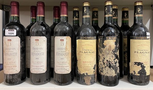 Lot 1020 - Chateau Plagnac, Medoc Cru Bourgeois, Cordier...