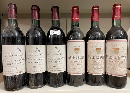 Lot 1021 - Chateau La-Croix Barton, Bordeaux rouge 1996,...