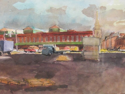 Lot 422 - Alex Pemberton, a pair of ink, gouache and...