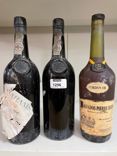 Lot 1256 - Graham's vintage port 1970, 2 bottles;...