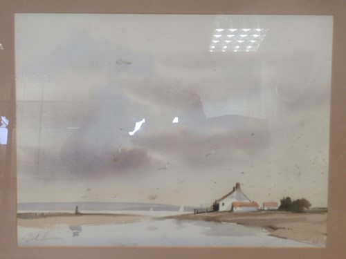 Lot 457 - A pair of Coastal scenes, to include, Quiet...