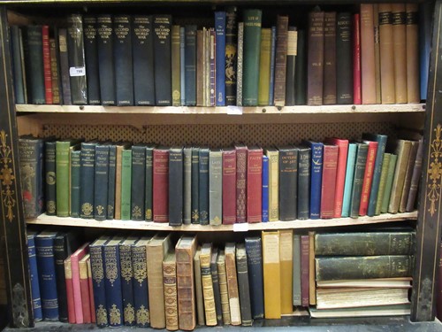 Lot 799 - Four boxes of assorted books to include 19th...