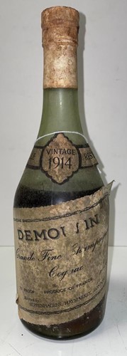 Lot 1290 - Demoulin Grande Fine Champagne cognac 1914,...
