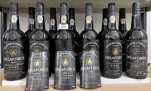 Lot 1252 - Delaforce late bottled vintage port 1984, 12...