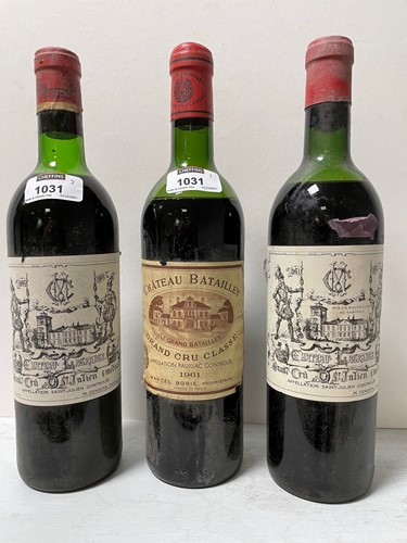 Lot 1031 - Chateau Batailley, Pauillac 5eme Cru 1961, 1...