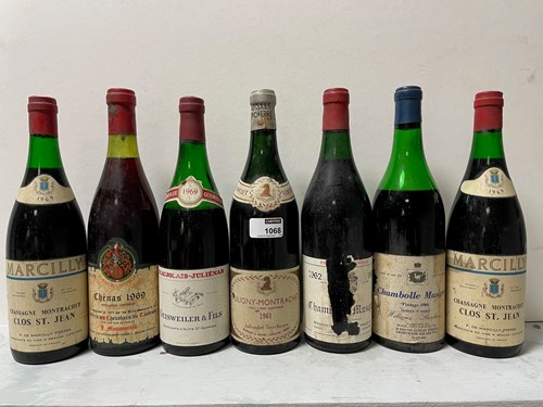 Lot 1068 - Mixed red Burgundy. 15 bottles including...