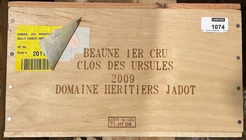 Lot 1074 - Beaune 1er Cru 2009, Clos des Ursules, Domaine...