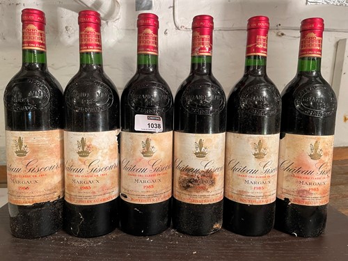 Lot 1038 - Chateau Giscours, Margaux 3eme Cru 1985, 11...