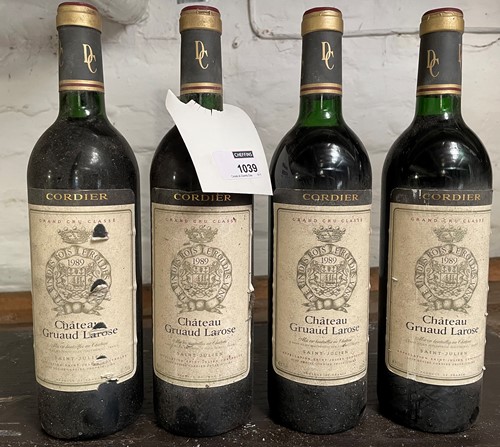 Lot 1039 - Chateau Gruaud Larose, St Julien 2eme Cru 1989,...