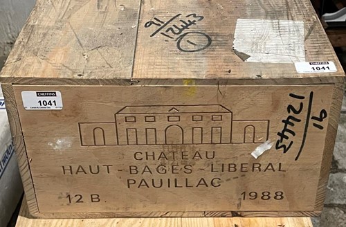 Lot 1041 - Chateau Haut Bages Liberal, Pauillac 5eme Cru...