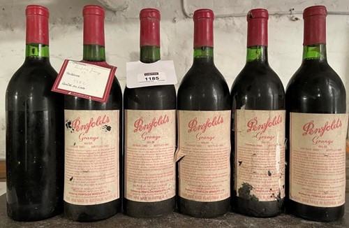 Lot 1185 - Penfolds Grange 1980, 6 bottles (one lacking...