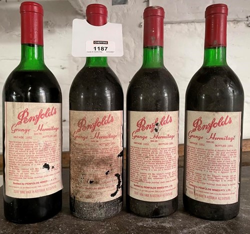 Lot 1187 - Penfolds Grange 1982, 4 bottles