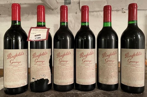 Lot 1188 - Penfolds Grange 1996, 6 bottles