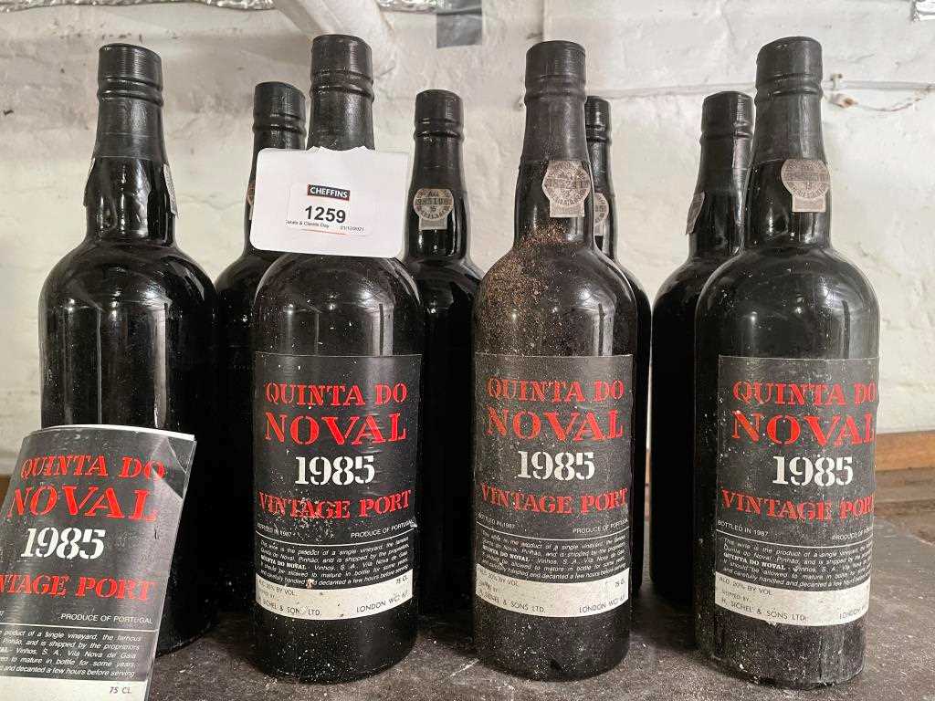 Lot 1259 - Quinta do Noval vintage port 1985, 8 bottles