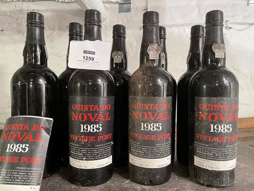 Lot 1259 - Quinta do Noval vintage port 1985, 8 bottles