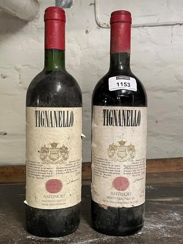 Lot 1153 - Tignanello, Antinori, 1983 and 1990, 2 bottles