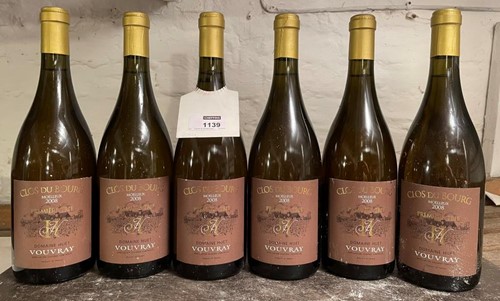 Lot 1139 - Vouvray Moelleux, Clos du Bourg, Huet 2008, 6...