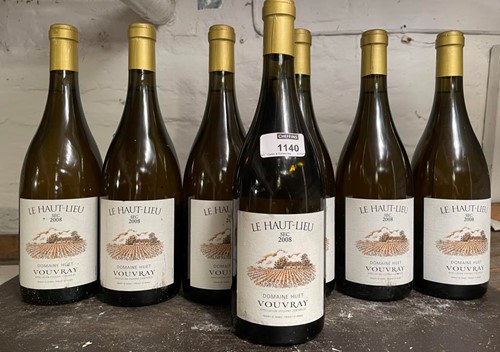 Lot 1140 - Vouvray Le Haut Lieu Sec, Huet 2008, 7 bottles